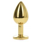 ANAL PLUG METALLIC BUTTPLUG, MEDIUM, GOLD/PURPLE, PASSION LABS