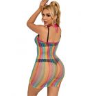 SUBBLIME - 952341 RAINBOW FISHNET DRESS
