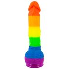PRIDE! RAINBOW DILDO WITH SUCTION CUP – YOU2TOYS