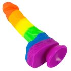 PRIDE! RAINBOW DILDO WITH SUCTION CUP – YOU2TOYS