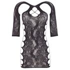 MINI DRESS WITH LACE AND 1/2 SLEEVES