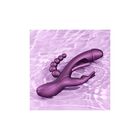 TRILUX KINKY FINGER RABBIT VIBRATOR WITH ANAL BEADS PURPLE