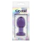 CRYSTAL GLASS BUTT PLUG MEDIUM PURPLE