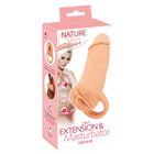 2IN1 EXTENSION + MASTURBATOR NATURE SKIN ΔΙΠΛΗ ΑΠΟΛΑΥΣΗ, ΔΙΠΛΗ ΕΝΤΑΣΗ