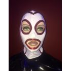 WHITE HOOD WITH RED TRIM