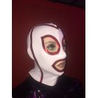 WHITE HOOD WITH RED TRIM