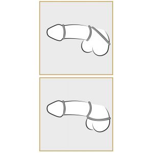 METALLIC SILICONE COCK RING SET