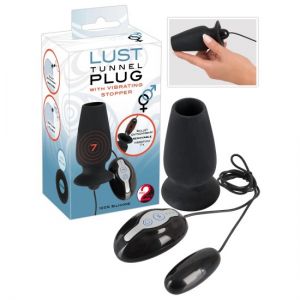 LUST TUNNEL PLUG WITH VIBRATING STOPPER
