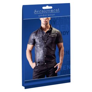 IMITATION LEATHER SHIRT M