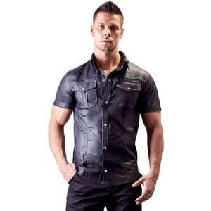 IMITATION LEATHER SHIRT M
