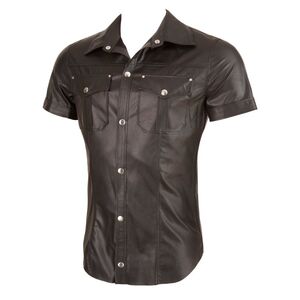 IMITATION LEATHER SHIRT M