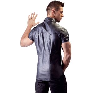 IMITATION LEATHER SHIRT M
