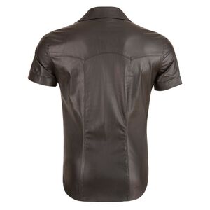 IMITATION LEATHER SHIRT M