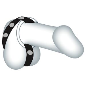 LEATHER COCK AND BALL STRAPS