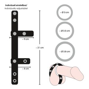 LEATHER COCK AND BALL STRAPS