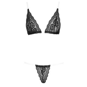 SEXY SET WITH TRANSPARENT STRAPS