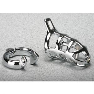 STAINLESS STEEL CHASTITY COCK CAGE