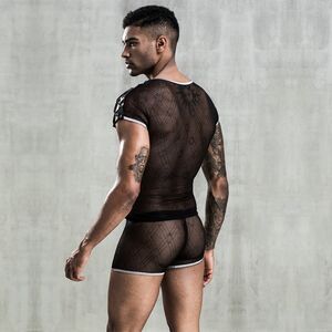 MEN'S SEXY UNDERWEAR SET TOP+BOXERS