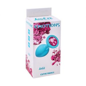 ANAL PLUG EMOTIONS CUTIE SMALL TURQUOISE PINK CRYSTAL
