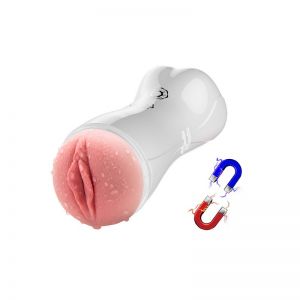 VIBRATING AND PULSATING MASTURBATION CUP WITH SOUND