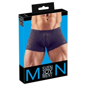 TRANSPARENT PANTS WITH VELVET PRINT