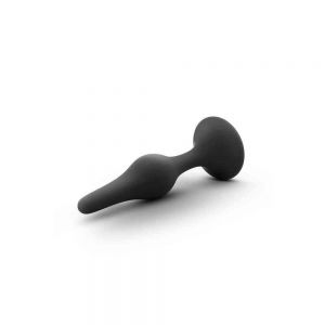 ANAL ADVENTURES PLATINUM SILICONE BEGINNER PLUG LARGE BLACK