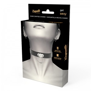 ΚΟΛΑΡΟ FETISH COLLAR BLACK WITH RING