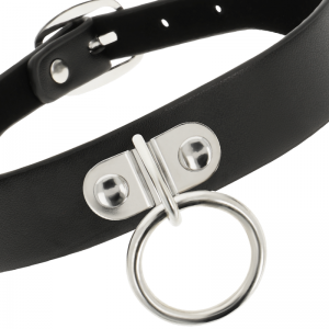 ΚΟΛΑΡΟ FETISH COLLAR BLACK WITH RING