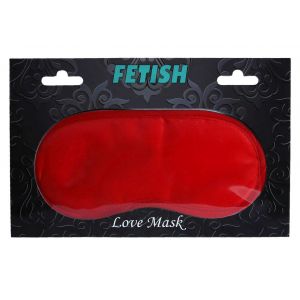 SATIN LOVE MASK RED