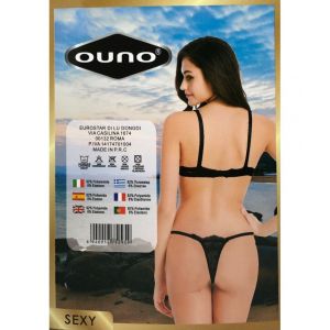 OUNO- 2 PC SEXY LINGERIE SET  BLACK