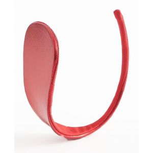 STRAPLESS BIKINI METALLIC LOOK RED