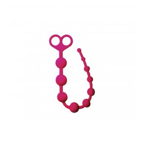 SILICONE ANAL BEADS  E3 PINK