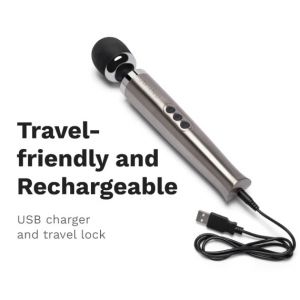 LE WAND DIE CAST RECHARGEABLE VIBRATING MASSAGER SILVER