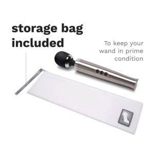 LE WAND DIE CAST RECHARGEABLE VIBRATING MASSAGER SILVER