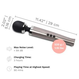 LE WAND DIE CAST RECHARGEABLE VIBRATING MASSAGER SILVER