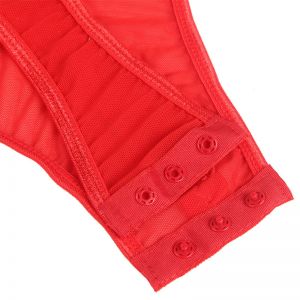 SUBBLIME - TEDDY WITH GARTER STRAP DETAIL CHEST RED