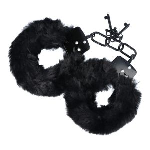 Nº 81 FURRY CUFFS BLACK