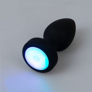RC FLASHING BUTT PLUG WITH VIBRATION-ANOS
