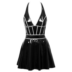 VINYL DRESS-BLACK LEVEL