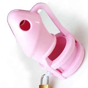 SILICONE CHASTITY DEVICE PINK