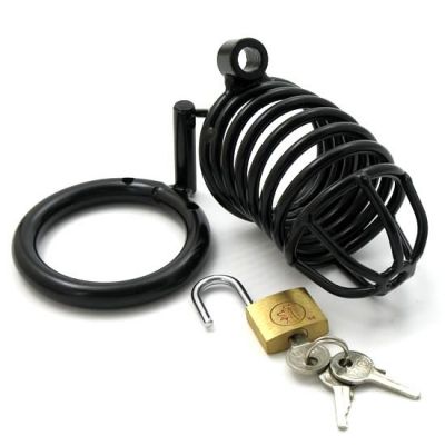 JAIL HOUSE CHASTITY DEVICE BLACK