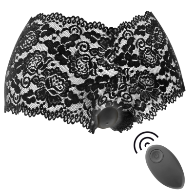 BLACK & SILVER ZARA REMOTE CONTROL WITH PANTY