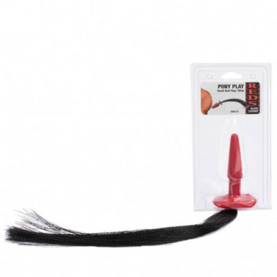 PONY PLAY WHIP WITH BUTT PLUG SMALL