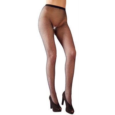 TIGHTS WITH RHINESTONES BLACK