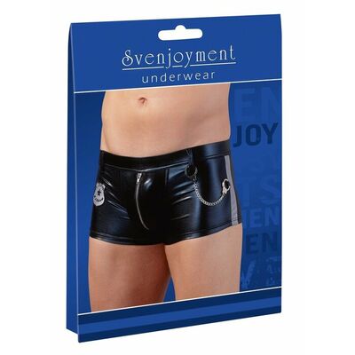 POLICEMAN MEN'S PANTS WITH MINI HANDCUFFS