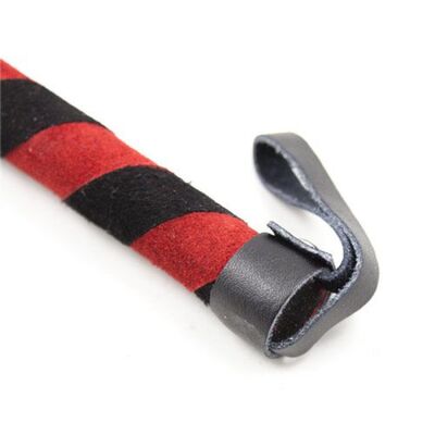 SMALL RED AND BLACK WHIP
