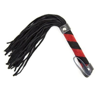 SMALL RED AND BLACK WHIP