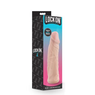 LOCK ON 8INCH REALISTIC LOCK ON DILDO