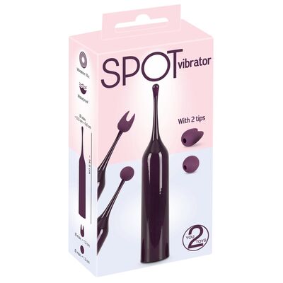 SPOT VIBRATOR WITH 2 TIPS