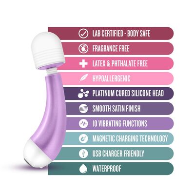 NOJE DELITE WISTERIA 5-INCH RECHARGEABLE MINI WAND